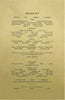 Fifth Avenue Hotel Menu, New York 1900