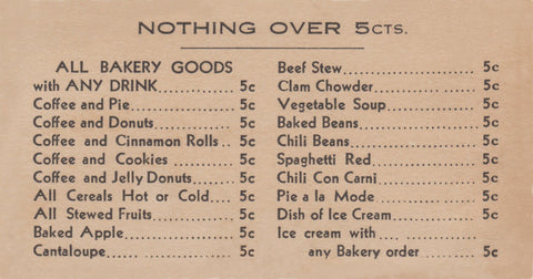 Pioneer Dairy Lunch, Los Angeles 1935