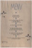 Trocadero Arctic Night New Year's Eve, London 1935-36 Menu