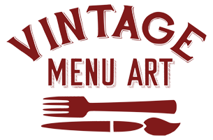 Vintage Menu Art UK