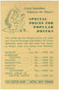 Cocktails, Hotel New Yorker 1950s Menu