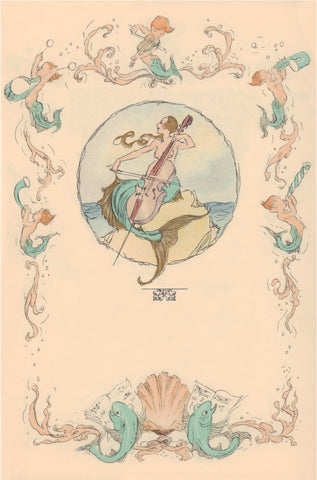 Cunard White Star Music Menu #2 , Alistair K MacDonald, 1930s