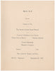 Cunard R.M.S. Aquitania, 1925 Menu