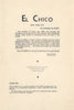 El Chico, New York 1939 Menu