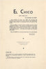 El Chico, New York 1939 Menu