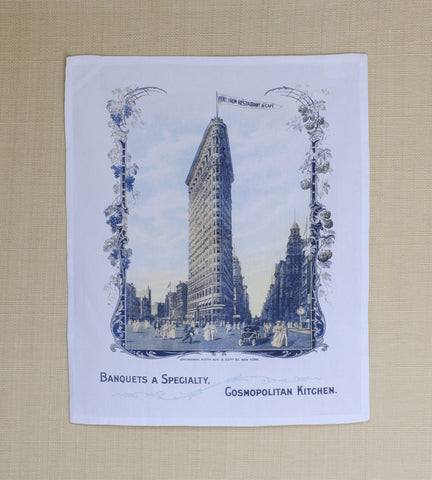 Flat Iron Restaurant & Café, New York 1905 Kitchen Towel