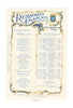 Frascati, London, 1913 Vintage Menu