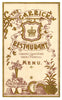 The Garrick, London 1903 Menu Art