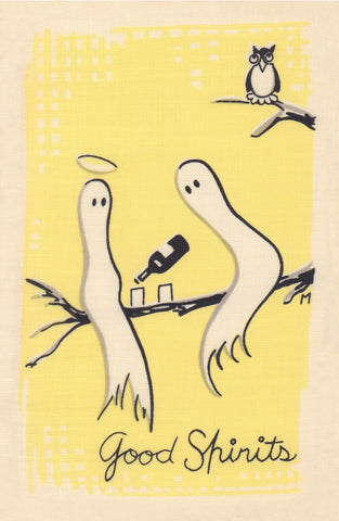 Good Sprits, Cocktail Story 1950s Napkin Print