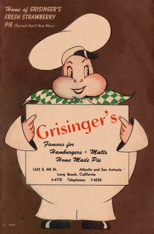 Grisinger's, Long Beach 1951