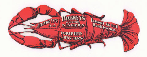 Hackney's, Atlantic City 1930s Menu Art