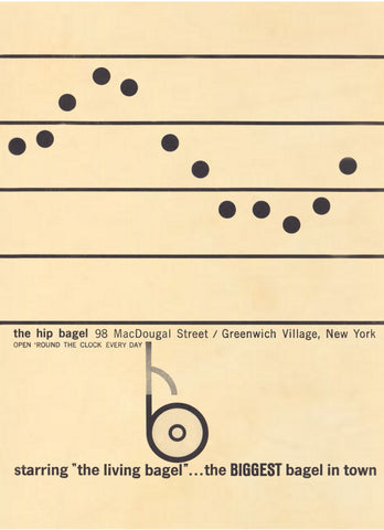 The Hip Bagel, New York, 1960s