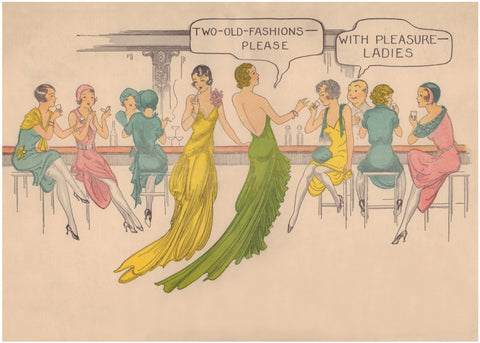 Feuer's Homewood Inn, Homewood Illinois 1930s Menu Art