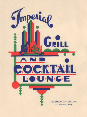 Imperial Grill & Cocktail Lounge, San Francisco, 1940s