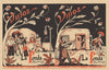 La Fonda, (Fred Harvey), Santa Fe 1950s Menu Art
