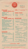 Vita-Sun Café, Lyons' Corner House London 1920s Menu