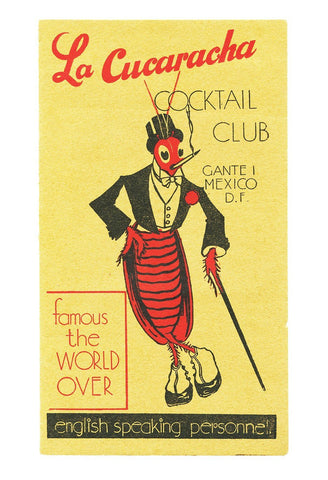 La Cucaracha Cocktail Club, Mexico City, 1930s