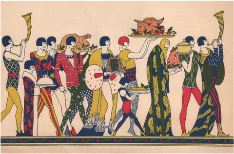 The Mayflower 1931 Christmas Menu Art