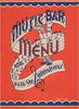 Music Bar, New York Upper West Side 1941 Menu Art