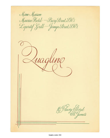 Quaglino's, London, 1939