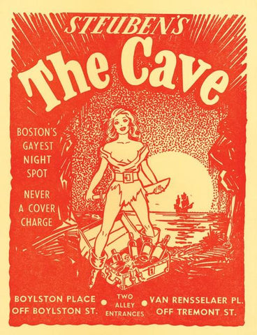 Steuben's The Cave, Boston, 1950s