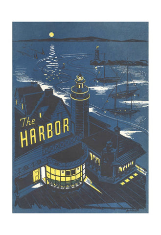 The Harbor Santa Barbara 1957 Vintage Menu