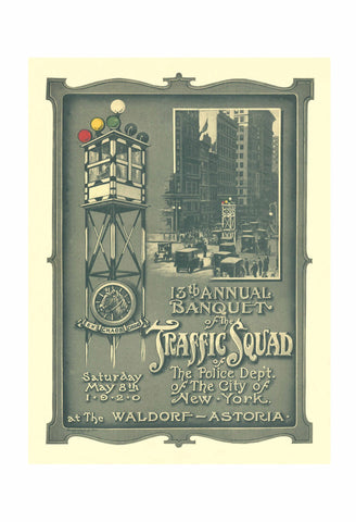 Waldorf-Astoria Hotel 'Police Traffic Squad' New York City 1920
