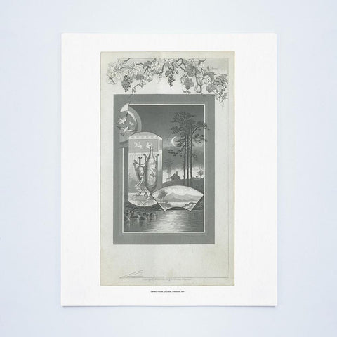 Cameron House, Wisconsin, Thanksgving Dinner 1881 Vintage Menu