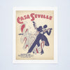 Casa Seville, Long Island 1944 Vintage Menu Print