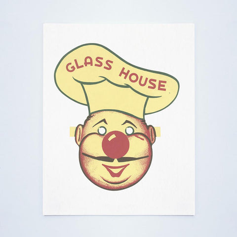 Kid's Menu Glass House Restaurant 1950s