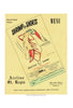 Shrimp in Shorts New Orleans Vintage 1950s Menu